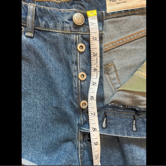 Rag & Bones Maya High Waist Raw Hem Cutoff Denim Hot Shorts Woman’s Sz 31 - Picture 14 of 14